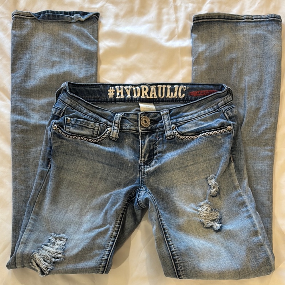 Hydraulic Women's Boot Cut Jeans - Light Blue